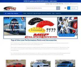PFYC.com(Performance Parts and Accessories for Your Late Model Vehicle) Screenshot