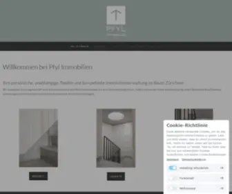 PFYL-Immobilien.ch(Willkommen bei Pfyl Immobilien) Screenshot
