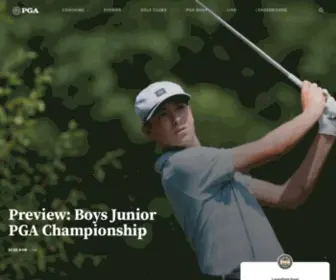 Pga.com(The Official Home of The PGA of America) Screenshot