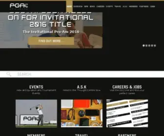 Pgae.com(Confederation of Professional Golf) Screenshot