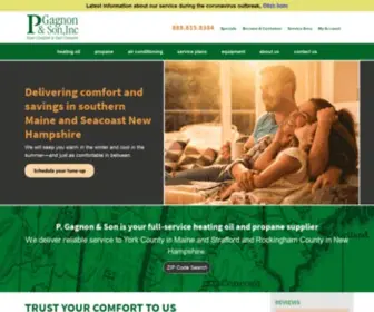 Pgagnon.com(Heating Oil & Propane Delivery) Screenshot