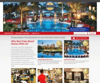 Pgahomerentals.com(Florida Vacation Home Rentals at PGA National Resort) Screenshot