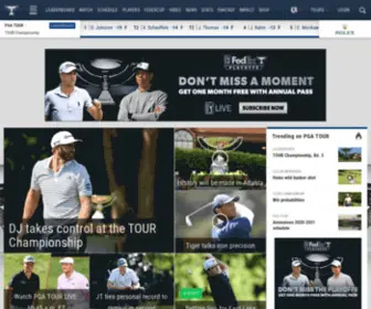 Pgatourentertainment.com(Official Home of Golf and the FedExCup) Screenshot