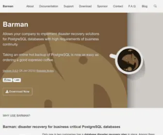 Pgbarman.org(Allows your company) Screenshot