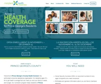 PGchealthconnect.org(Get Covered) Screenshot