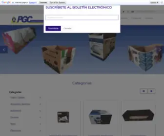 PGcleon.com.mx(PGC León Empaques con Imagen) Screenshot