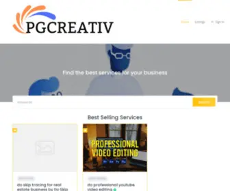 PGcreativ.com(Find the best services for your business) Screenshot