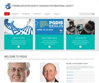 Pgdis.org(About the Preimplantation Genetic Diagnosis International Society (PGDIS)) Screenshot