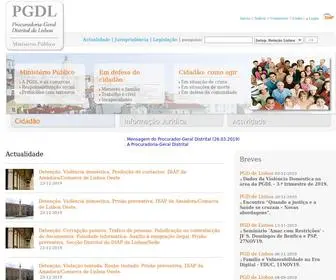 PGdlisboa.pt(Procuradoria-Geral Distrital de Lisboa) Screenshot