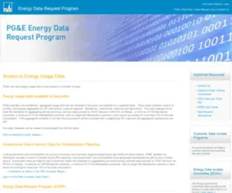 Pge-Energydatarequest.com(Front Page) Screenshot