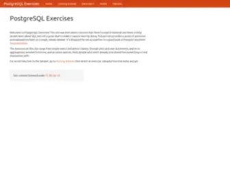 Pgexercises.com(PostgreSQL Exercises) Screenshot