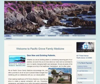 Pgfamilymedicine.com(Pacific Grove Family Medicine) Screenshot