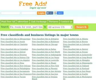 PGfreeads.com(Free Ads US) Screenshot