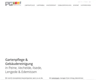 PGgruppe.de(Gartenpflege & Gebäudereinigung in Peine & Vechelde) Screenshot