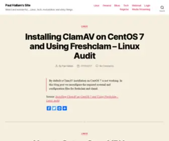 Pghallam.com(By default a ClamAV installation on CentOS 7) Screenshot