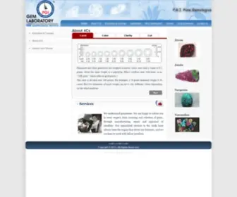 Pgigemlab.com(Pune Gemological Institute) Screenshot