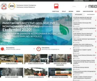 Pgi.gov.pl(Badania geologiczne) Screenshot