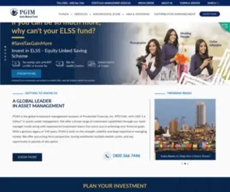 Pgimindiamf.com(Mutual Fund Investment) Screenshot