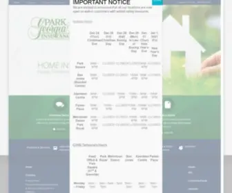 Pgins.com(Park Georgia Insurance) Screenshot