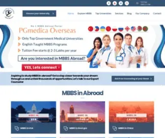 Pgmedica.com(MBBS in Abroad For Indian Students) Screenshot