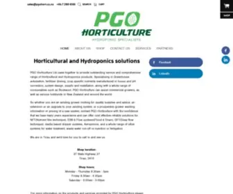 Pgohort.co.nz(PGO Horticulture Ltd) Screenshot