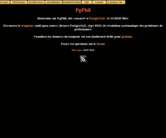 PGphil.ovh(PostgreSQL par Phil) Screenshot