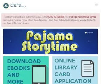 PGPL.ca(Prince George Public Library) Screenshot