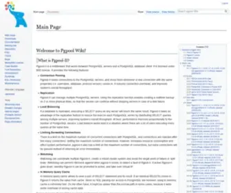 Pgpool.net(Pgpool Wiki) Screenshot
