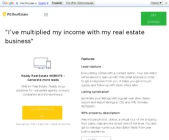 Pgrealestatesolution.com(Real Estate business) Screenshot