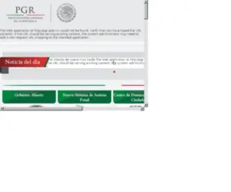 PGR.gob.mx(Procuraduría) Screenshot