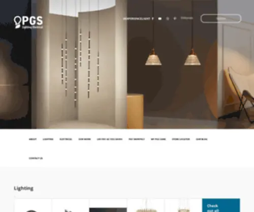 Pgses.com(PGS Lighting Electrical) Screenshot