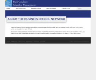 PGSM.fr(About the Business School Network) Screenshot