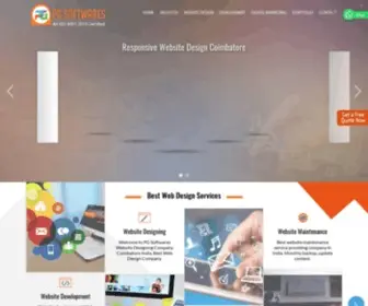 Pgsoftwares.com(Web Designing Company Coimbatore) Screenshot