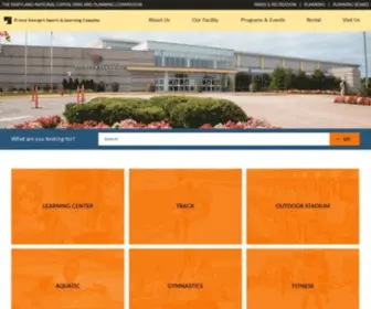 PGsportsandlearn.com(The centerpiece of the Prince George's Sports and Learning Complex) Screenshot