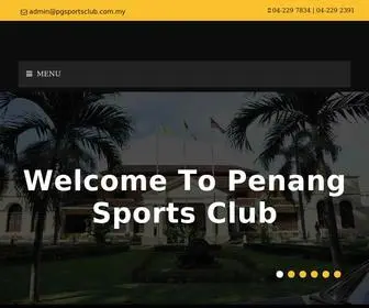 PGsportsclub.com.my(Penang Sports Club) Screenshot