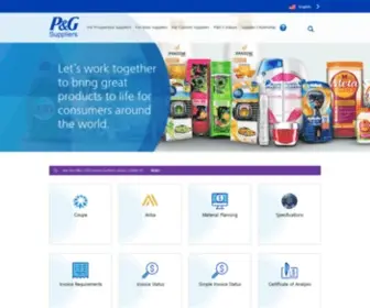 Pgsupplier.com(P&G Supplier Site) Screenshot