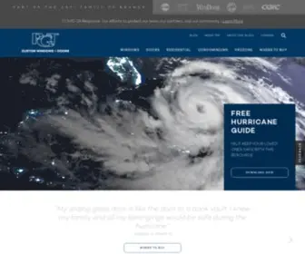 Pgtindustries.com(PGT Impact Resistant Hurricane Windows and Doors) Screenshot