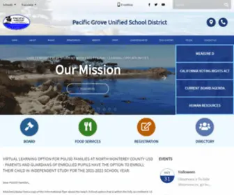 Pgusd.org(Pacific Grove Unified School District) Screenshot