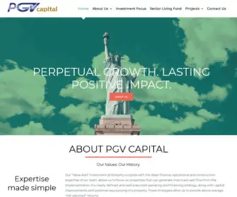 PGvcapital.com(A Management Advisory Firm) Screenshot