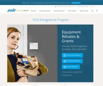 Pgwenergysense.com(PGW EnergySense) Screenshot