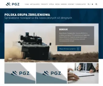 PGzsa.pl(Polska Grupa Zbrojeniowa) Screenshot