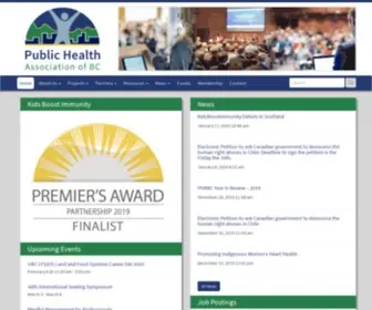 PhABC.org(Public Health Association of BC) Screenshot