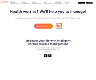 Phablecare.com(India's Largest Chronic Disease Management Company) Screenshot