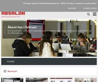 Phabsalon.dk(Professionshøjskolen Absalon) Screenshot