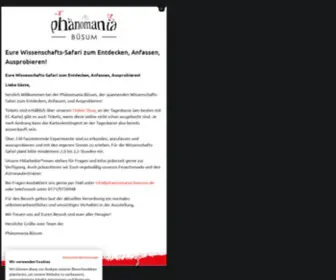 Phaenomania-Buesum.de(Erlebniszentrum &amp; Mitmachmuseum) Screenshot