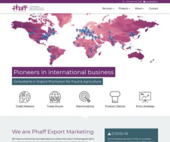 Phaff.com(Phaff Export Marketing) Screenshot