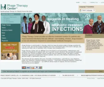 Phagetherapycenter.com(Phage Therapy Center) Screenshot