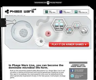 Phagewarslive.com(Phage Wars Live) Screenshot