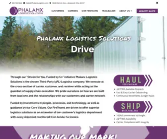 Phalanxlogistics.com(Phalanx Logistics Solutions) Screenshot