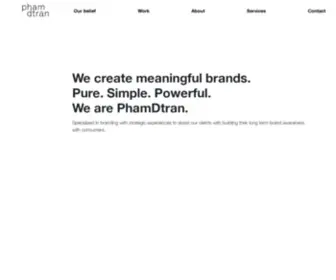 Phamdtran.com(Creative Brand Agency) Screenshot